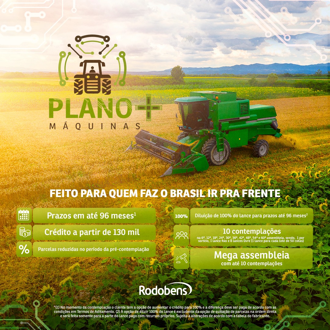 Você está visualizando atualmente CONSÓRCIO TRATOR E MÁQUINAS AGRÍCOLAS